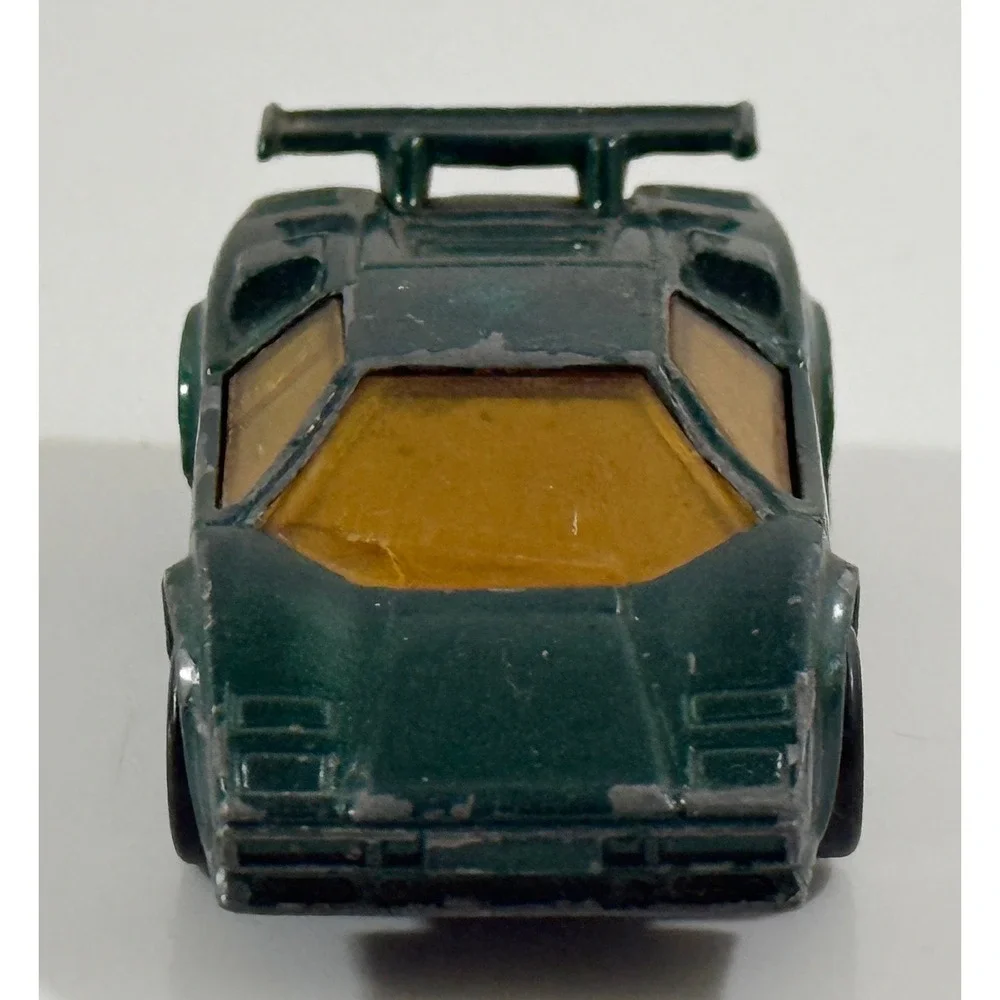Matchbox Lamborghini Countach LP500S Kids 1:64 Green Vintage 1985 Diecast Car